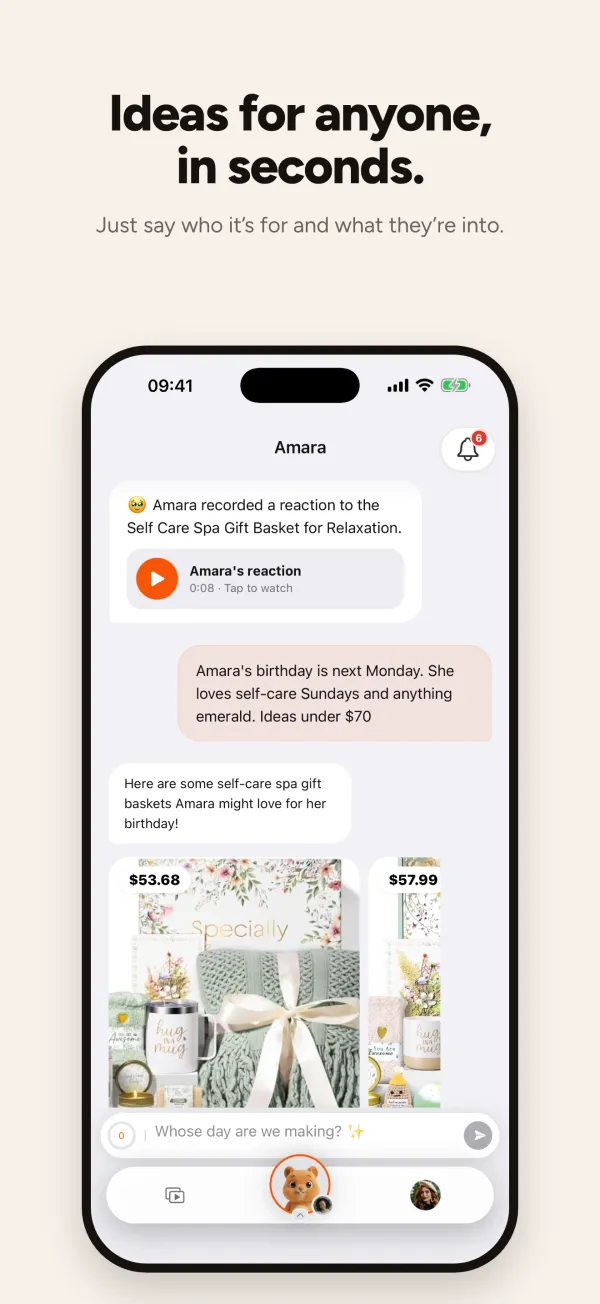 Giftyy app screen
