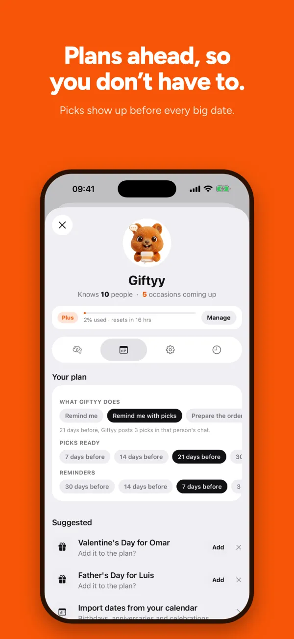 Giftyy app screen
